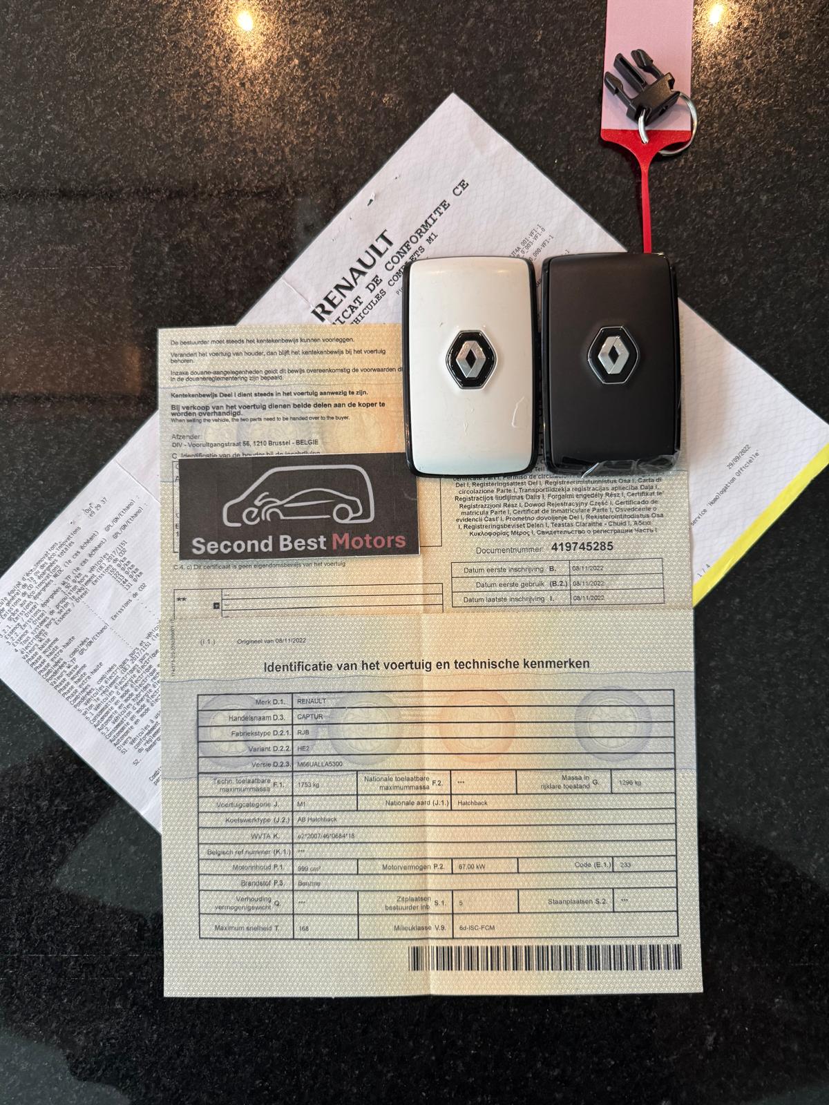 Vendu !! Renault Captur 1.0 TCe 90 Techno – 2022 – Seulement 50.387 km – Premier propriétaire – Voiture TVA