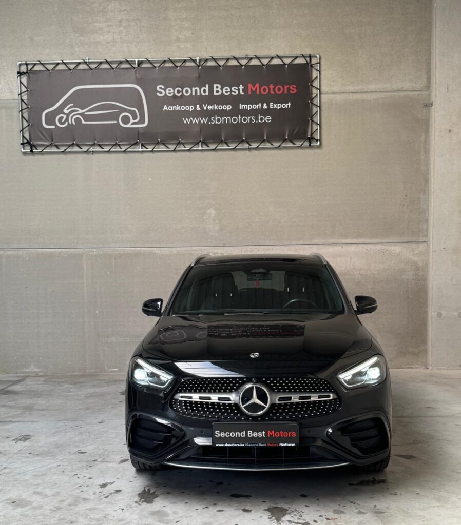 Verkocht !! Mercedes GLA 250e Business & AMG Line – Panoramadak – 16/11/2023 – Slechts 53.501 (1ste eigenr)